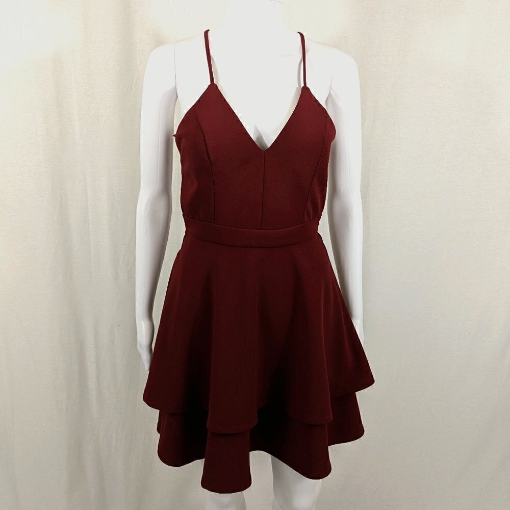 B. Darlin Spaghetti Strap Dress Homecoming Juniors 9/10 Back Zip Lace